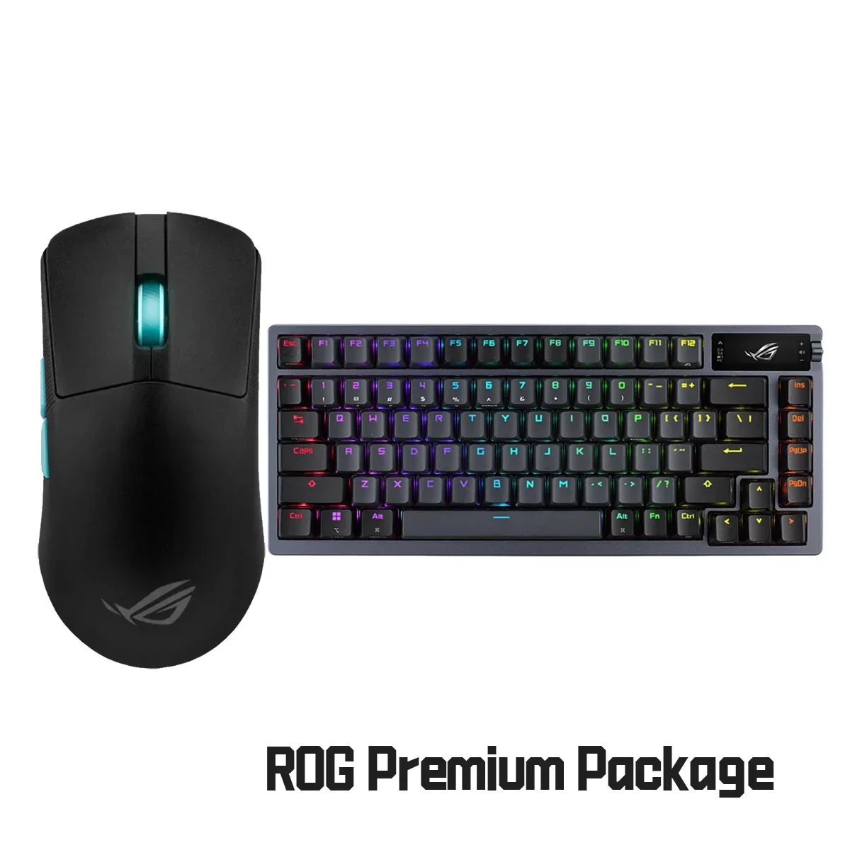 Asus Rog Azoth Keyboard Gaming, colokan panas + Asus Rog Harpe Ace edisi tujuan 36000dpl 50g 650ips Keyboard dan Mouse Set Usb 2.0/Bt 5.1