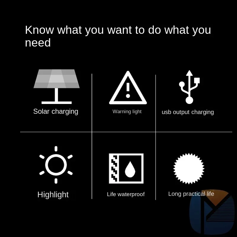 Description Picture 3 of itemSolar Outdoor Folding Light Portable 3 Mode Rechargeable LED Bulb Search Lights Camping Torch Emergency Lamp for Power Outages