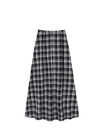 High Waist Plaid A-Line Skirt for plus Size Women Summer Slimming Flattering for Pear aped Body Meat Concealing Skirts - Image 2