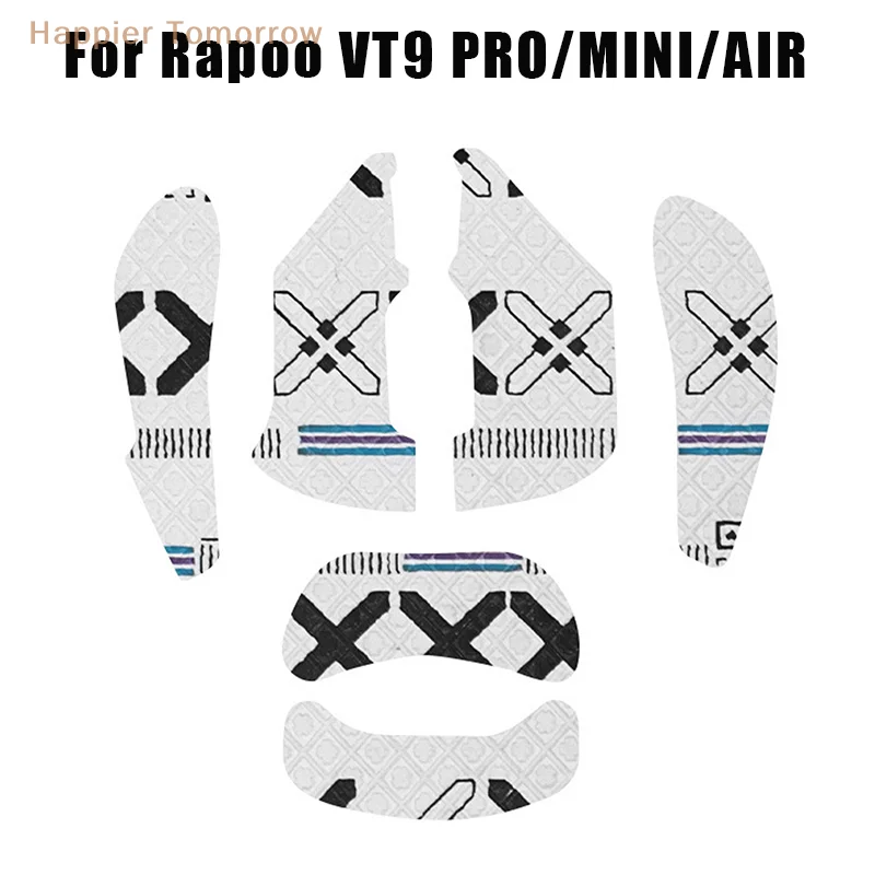 Rapoo VT9 PRO 미니 에어 마우스 그립 테이프 스티커, 미끄럼 방지, 땀 흡입, 블랙 게이밍 E 스포츠 게이머 액세서리