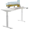 Dual Motor Height Adjustable Electric Standing Desk,Height Stand Up Computer Desk,Sit and Stand Home Office Desk 5
