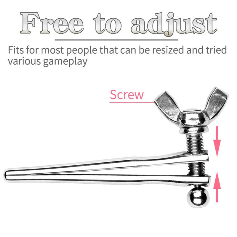 Adjustable Urethral Dilator Urethral Insert Sounding Rods Penis Plug Masturbator Men Urethra Steel Eye Stimulate Sex Toy For Men urethral dilator silicone urethral dilator
