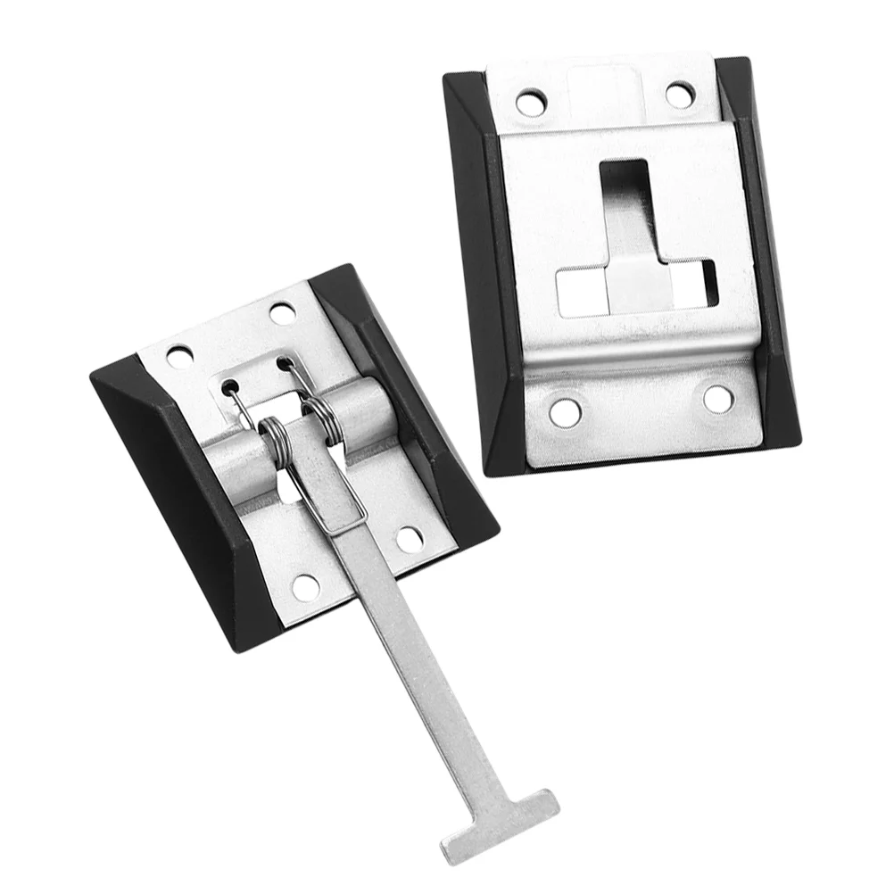

2 Sets Door Air Hook Door Slide Lock Camper Latch Trailer Rv Latches and Catches Holder Metal Hardware