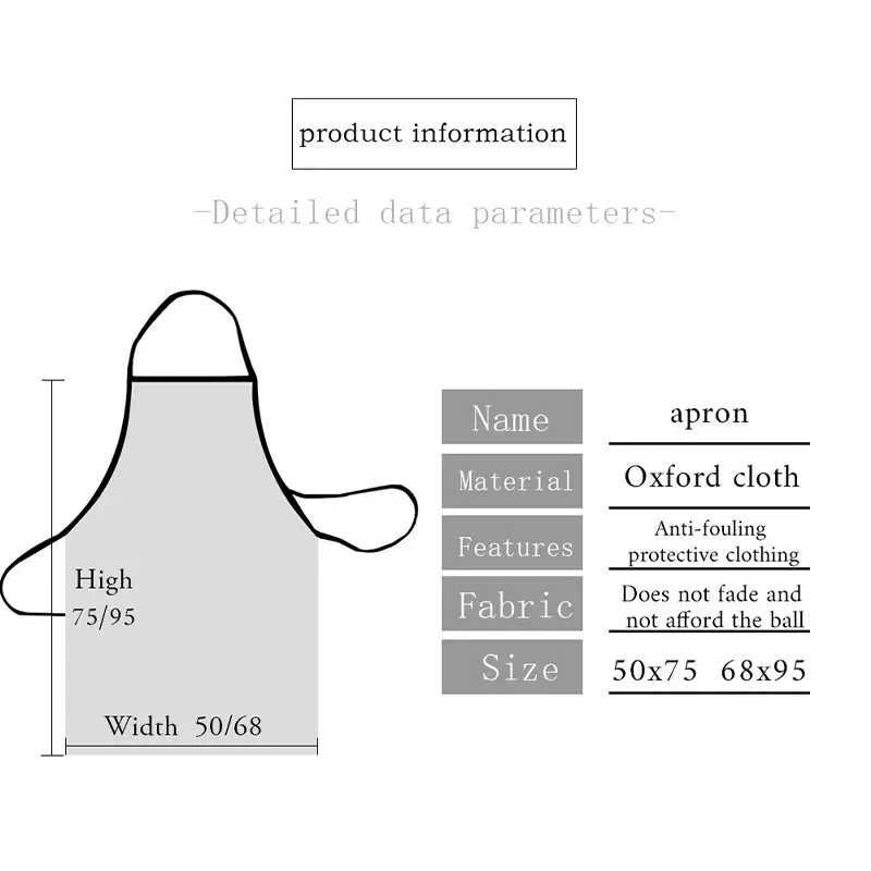 Description Picture 2 of itemFunny Nail Polish Aprons for Men Women Manicurist Gift Adult Unisex Kitchen Chef Bib Tablier Cuisine Cooking Baking Painting