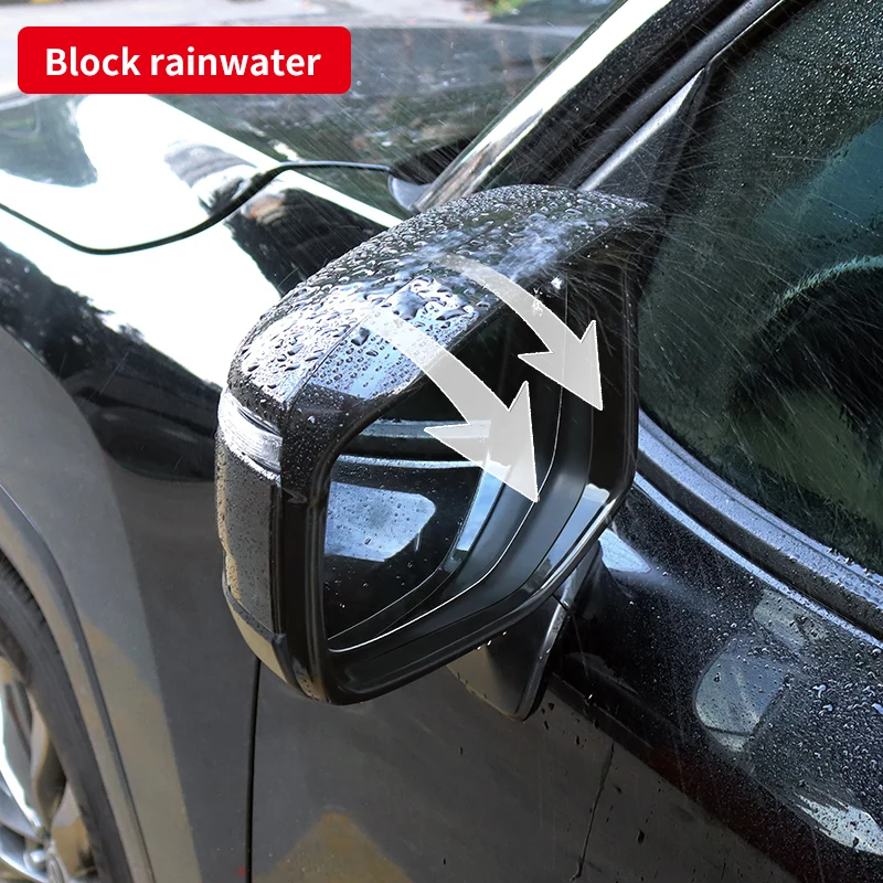 For Toyota Land Cruiser 300 Rearview Mirror Rainproof Cover Rain Eyebrow LC300 Exterior Upgrade Accessories rearview mirror rain shield rearview mirror rain eyebrow rearview mirror rain guard