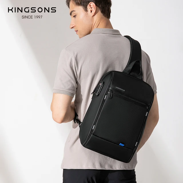 Kingsons/Vgoal Anti-theft Waterproof Single Shoulder Backpack For Men Laptop 14/13.3 inch W/ USB Charging Port&TSA Customs Lock 5