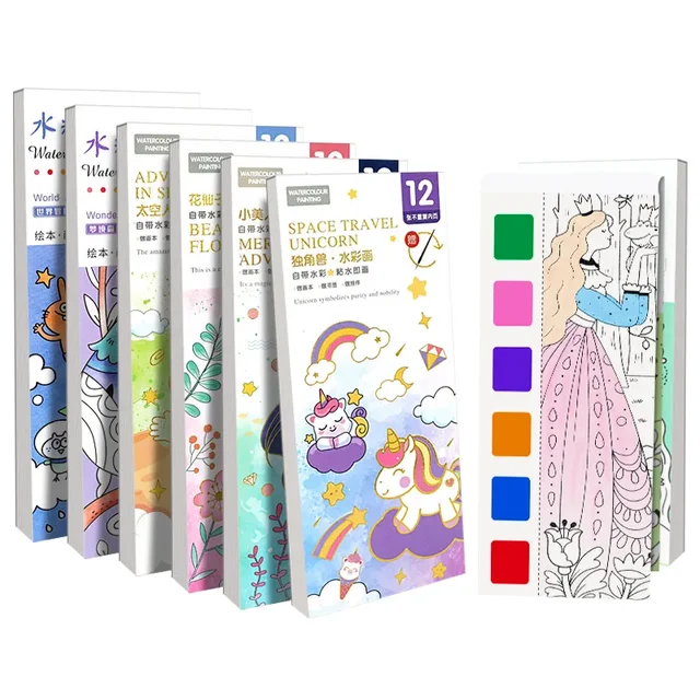 Portable Watercolor Painting Book 5