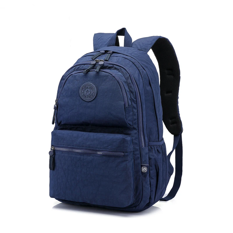 TEGAOTE Nylon A4 Large Capacity 14 15.6'' Laptop Men Women Backpack SchoolBag Lightweight Travel Bag Blue Grey Black M0990 2