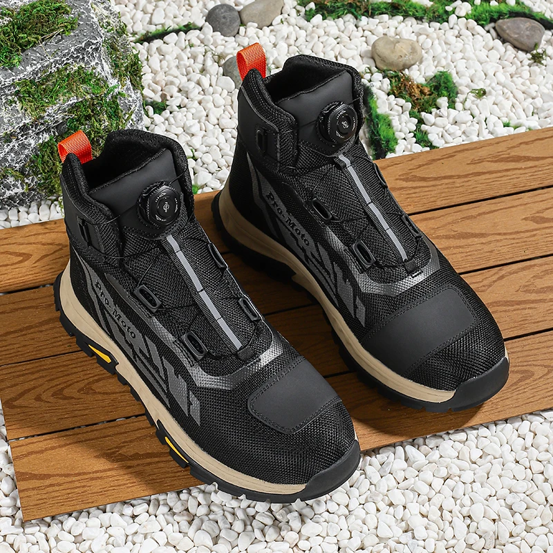 Boots For Motorcyclist Man Motorcycle Shoes Botas Moto Wear-Resistant Men's Motorcycle Shoes Men's Riding boo