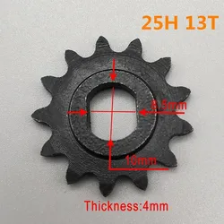 High - Performance Electric Scooter Sprocket for Chain Motor Transmission System (13T)