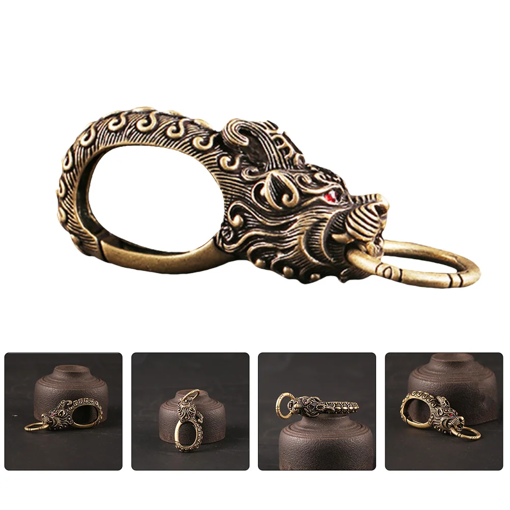 

Accessories for Faucet Keychain Car Rings Tool Pendant Brass Chinese Zodiac Latch Fastener Chic Miss