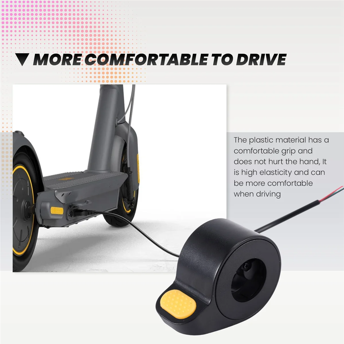 Hoverboard Throttle Booster Accelerator for Ninebot MAX G30 Electric Scooter Finger Transfer Kits
