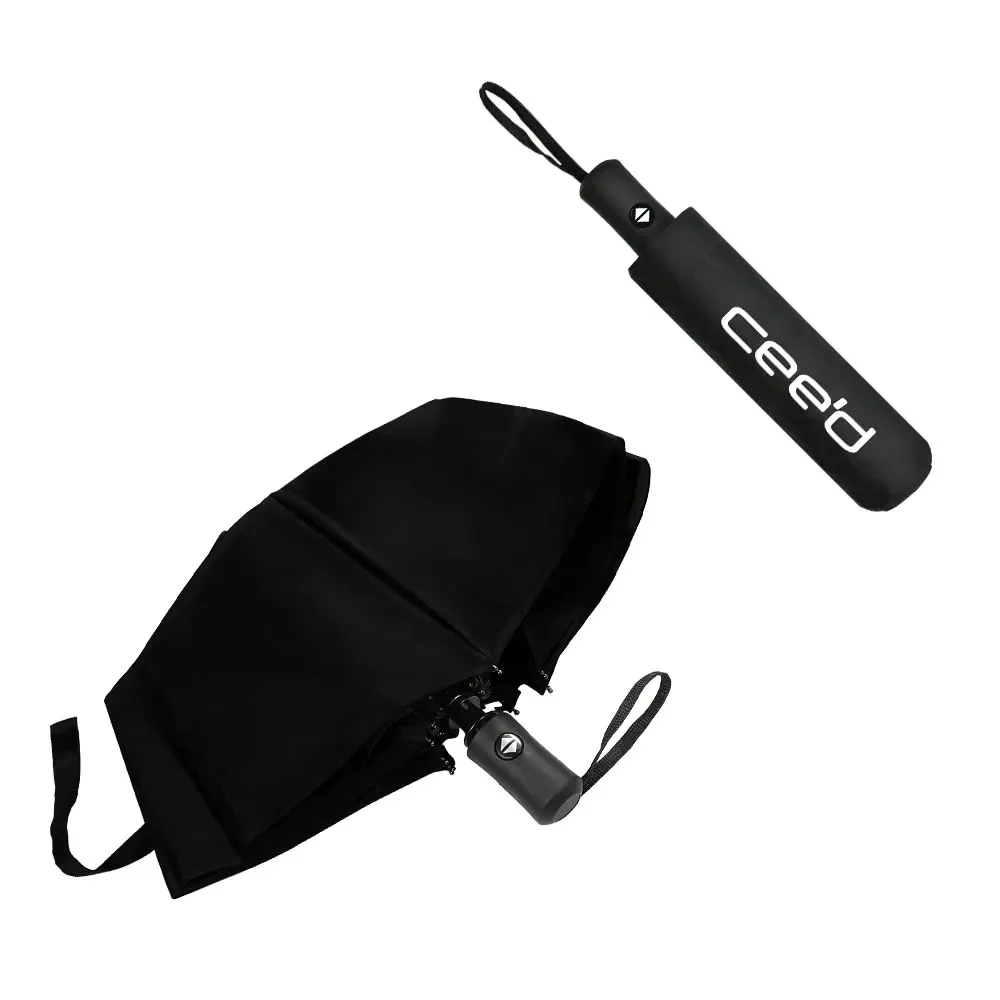 Car Automatic Folding Umbrella For Kia Rio Optima Picanto Ceed Forte Cadenza Motor Waterproof Man Women Parasol Auto Accessories