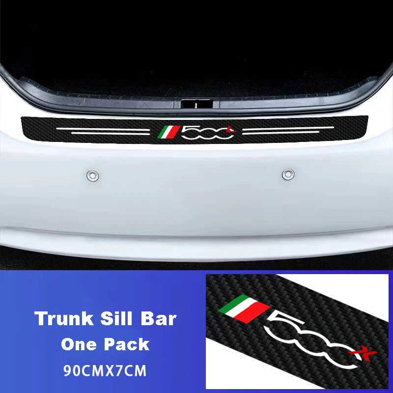 Fiat 500 500C 2012 500X 500L Abarth 695 탄소 섬유 자동차 도어 씰 스티커 액세서리에 대 한 5Pcs 자동차 도어 임계 값 스커프 플레이트