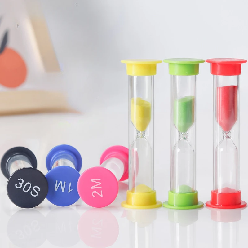 Sand Meter 30 Seconds/1 Minute/2 Minutes/3 Minutes/5 Minutes/10 Minutes Plastic Sand Timer Small Clock Hourglass