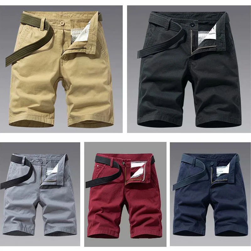 Description Picture 2 of itemMen's Summer Casual Shorts Fashion Male Cotton Breathable Cargo Short-pants Outdoor Sportswear Militar Camping Hiking Bermuda