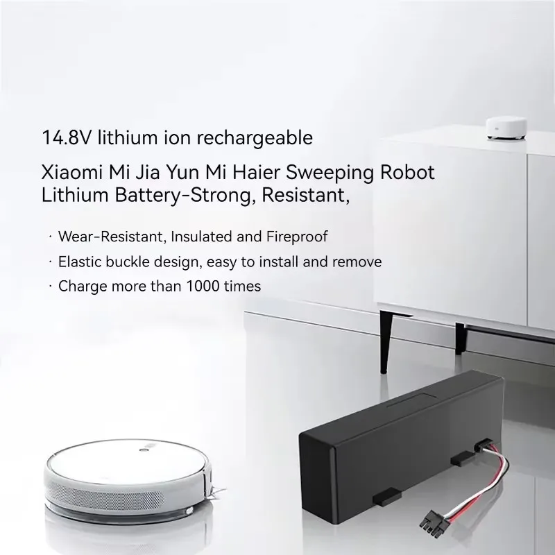 STYTJ02YM Battery Original 14.8V for Xiaomi Mijia LDS Vacuum Cleaner,Mi Robot Vacuum-Mop P,Mi Robot Vacuum-Mop 2S/Haier JX37 6