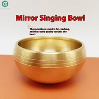 1PCS Brass & Metal Singing Bowl Sanskrit Yoga Meditation For Sound Handmade Healing Stress Relief Buddha Mindfulness Instrument