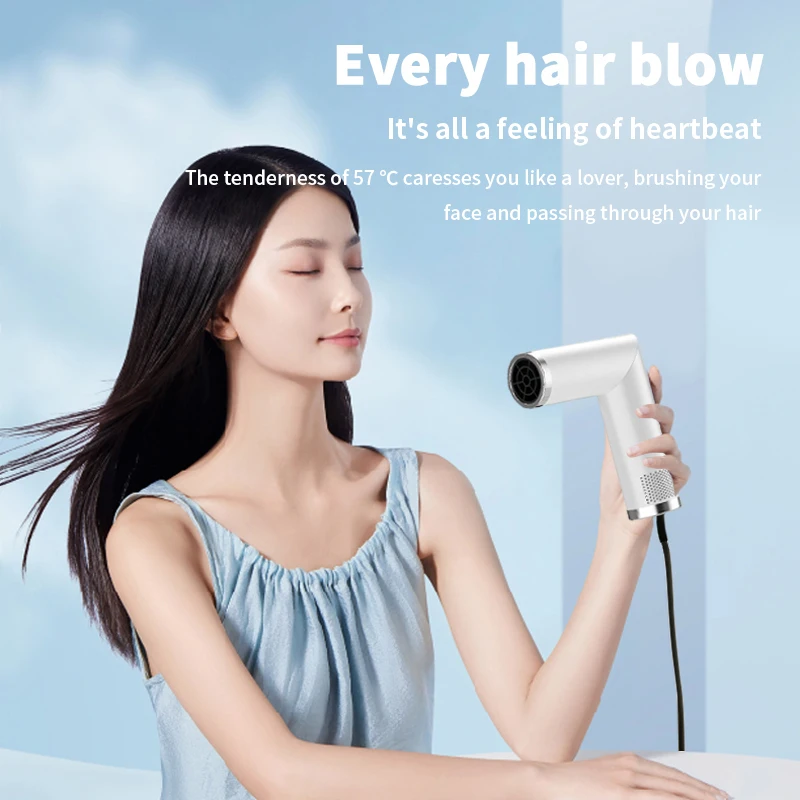 Foldable Hair Dryer High-speed Anion Constant Temperature Electric Professional for Home Salon Styling