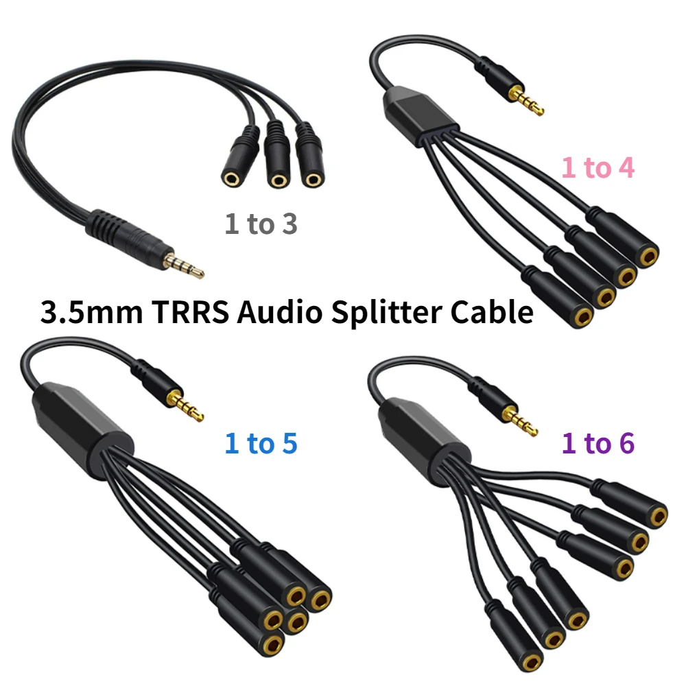 3.5mm ̾ ø Audeo  ͽٴ 1  6 Ʈ Aux ̺ ̾ ũ   (ȭ  ø ̺ )