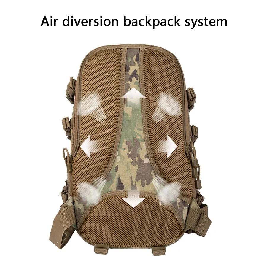 Zaino Tattico da Caccia per Alpinismo, Escursionismo e Attività all'Aperto, Stile Mimetico Accessori per Borse da Caccia - immagine 3