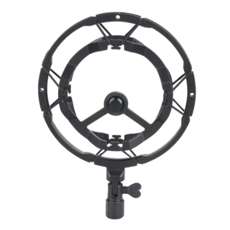 

T8 Microphone Shock Mount Portable All-metal Mic Anti-Vibration Bracket Holder for Recording Studios, Chat Rooms