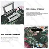 Palm Leaves Flower Thick Elastic Luggage Protective Cover Zipper Suit For Bag Suitcase Covers Trolley Cover Travel 4