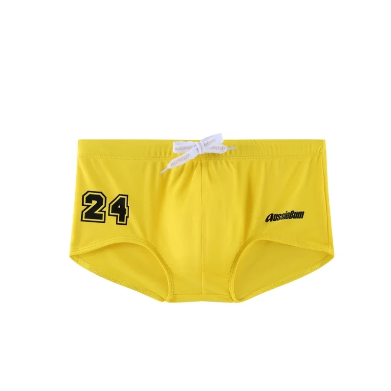 New low-rise boxer swimming trunks seaside printed letters sports casual quick-drying men's swimming trunks 6