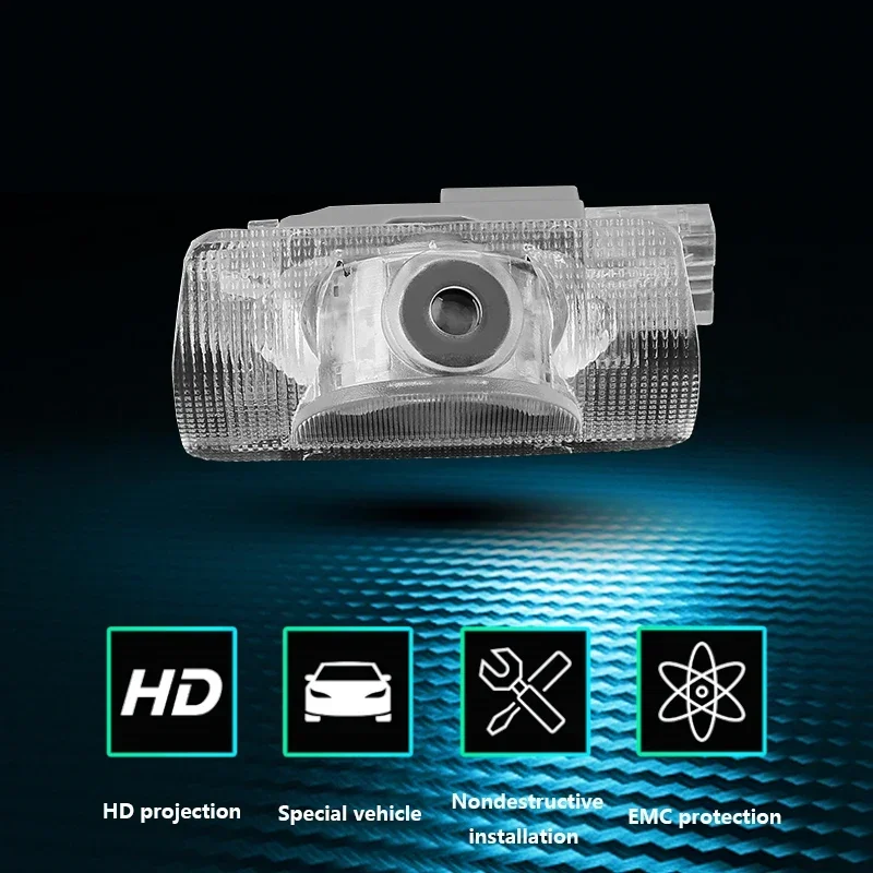 1 Pair For TOYOTA SEQUOIA (2007-) XK60 HD No Fading Car LED Door Warning Light Projector Ghost Shadow Light Welcome