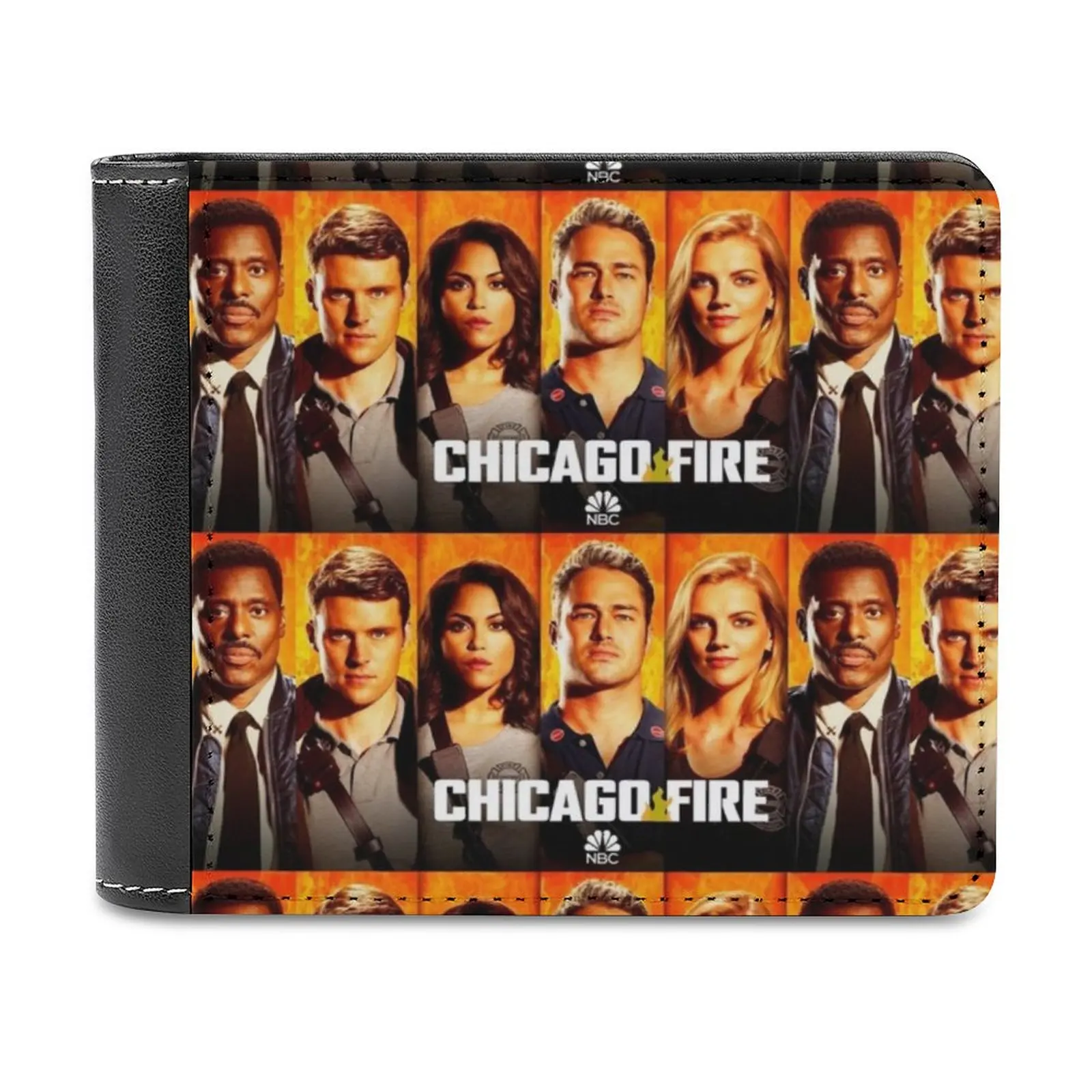 

Мужской кожаный кошелек Chicago Fire, тонкий кошелек, бумажники для денег, персонализированный кошелек, кожаный кошелек с рисунком
