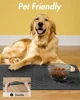 Absorbent Pet Feeding Mat-No Stains Quick Dry Dog Mat for Food and Water Bowl-Rubber Backing Dog Food Mat for Messy Drinkers 3