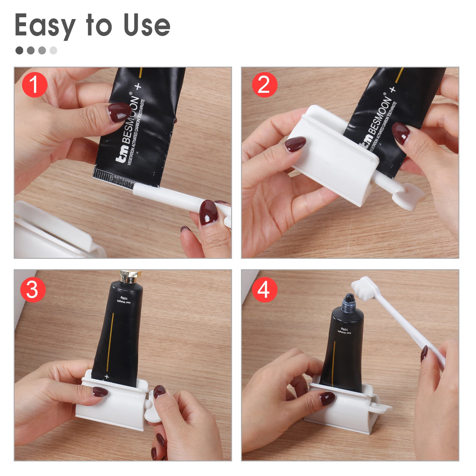 Toothpaste Squeezer, 3 PCS Tube Squeezer Kitchen and Bathroom Gadgets for Sauces 5