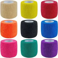 6pcs Self-Adhering Bandage Fixing  Animal Bandage Hand Tearing Waterproof Elastic Bandage for Pets 5 cm X 4.5 M 2