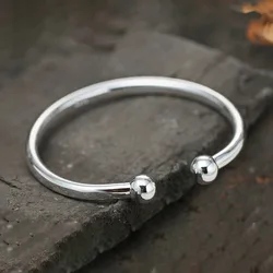 Elegant Handmade 925 Sterling Silver Adjustable Weaving Bracelet (Silver)