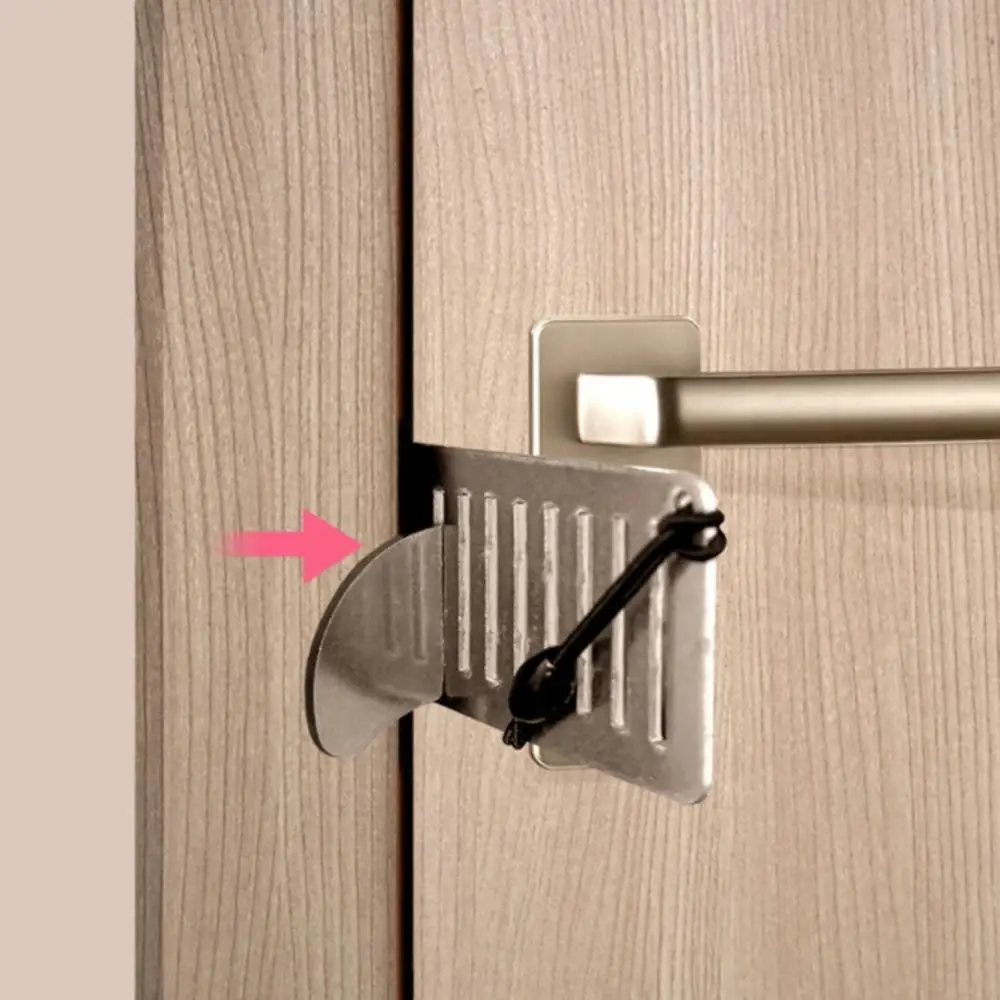 Description Picture 2 of item1-5PCS Door Lock Security For Travel Heavy Duty Portable Door Lock Stoppers Hotel Door Jammer Home Security Lock Device Apart
