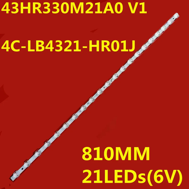 

10 шт., Светодиодная лента для подсветки 43HR330M21A0 V1 4C-LB4321-HR01J 43M8F 43V6F 43G50 43G52 43G60 43G61 43P615 43RS520 43R5500