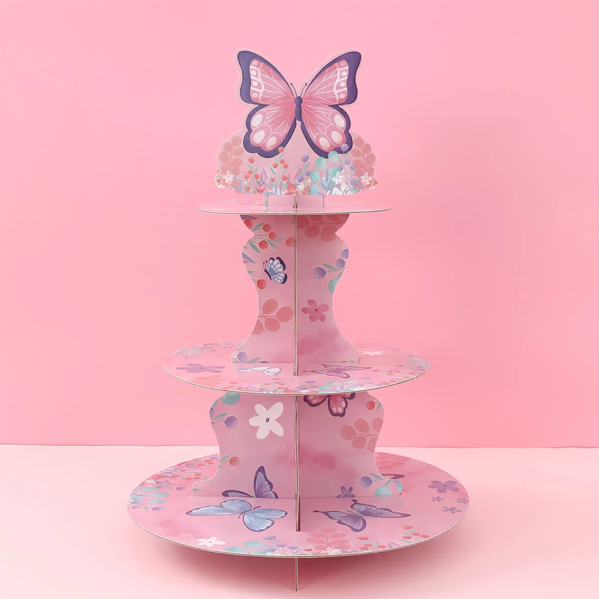 YX034 Espositore per torta in cartone animato con ripiano per cupcake