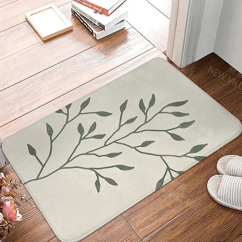Anti-slip Bath Mat Bathroom Small Rug Shower Mat Home Decor Door Kitchen Bedroom Entrance Room Mats boho abstract morandi