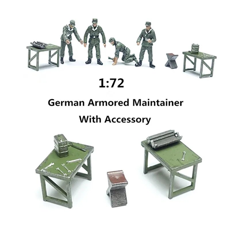 

Масштаб 1:72, модель 4 шт., немецкая бронированная фигурка механического двигателя, экшн-фигурка, модель, коллекция подарков