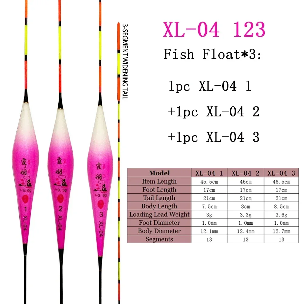 Fishing Tackle Fishing Float Fishing Floats Fishing Bobber Fishing Buoy 3pcs/Set Nano Fishing Float Fishing Tool Tackle Composite Big Buoyancy Bobber Stable Vertical Buoy Fresh Water Tools