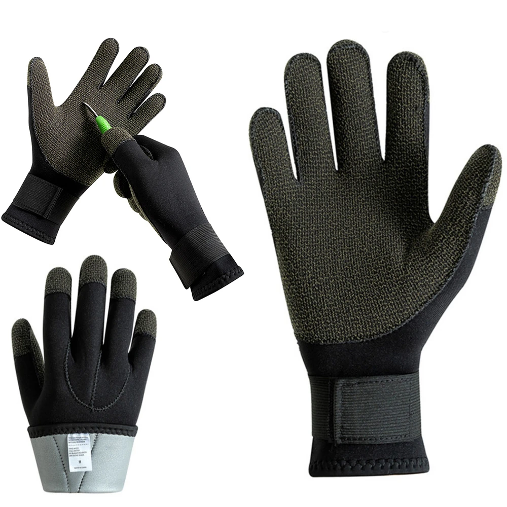 3MM Kevlar Diving Gloves Underwater Hunting Puncture Proof Warm Fishing