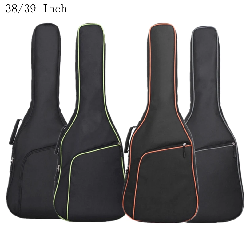 

38 39 Inch Guitar Bag Case Oxford Fabric Waterproof Acoustic Guitar Gig Bag Double Straps Padded 10mm Cotton Soft Backpack