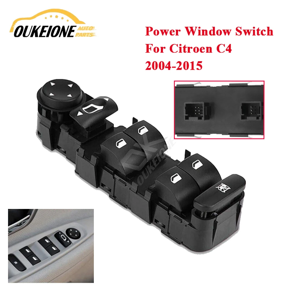 Für Citroen C4 2004-2015 Links Hand Drive Power Master Fenster Control  Heber Schalter Regler Taste Ersatz Teile 6554.HA