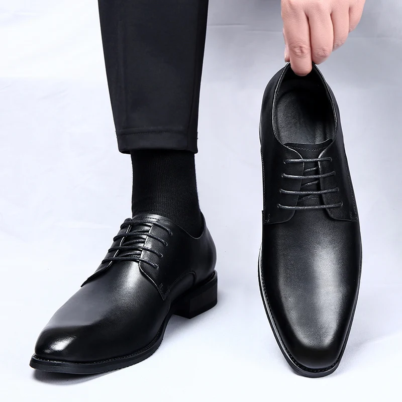 Leather Shoes Breathable Business Men's Formal Moccasin Tennis Shoes Designer Fashion Wedding