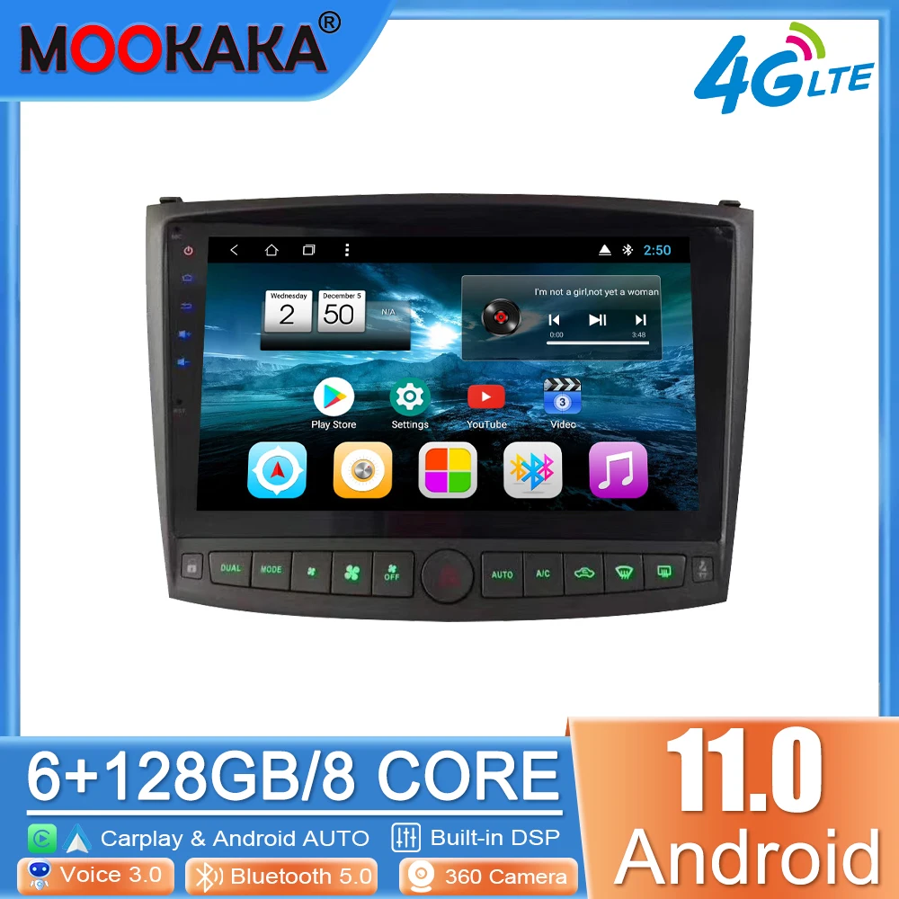 

Car Radio Carplay For Lexus IS 250 IS 300 2005-2012 Android GPS Navigation Multimedia Player Touch Screen DSP Stereo Head Unit