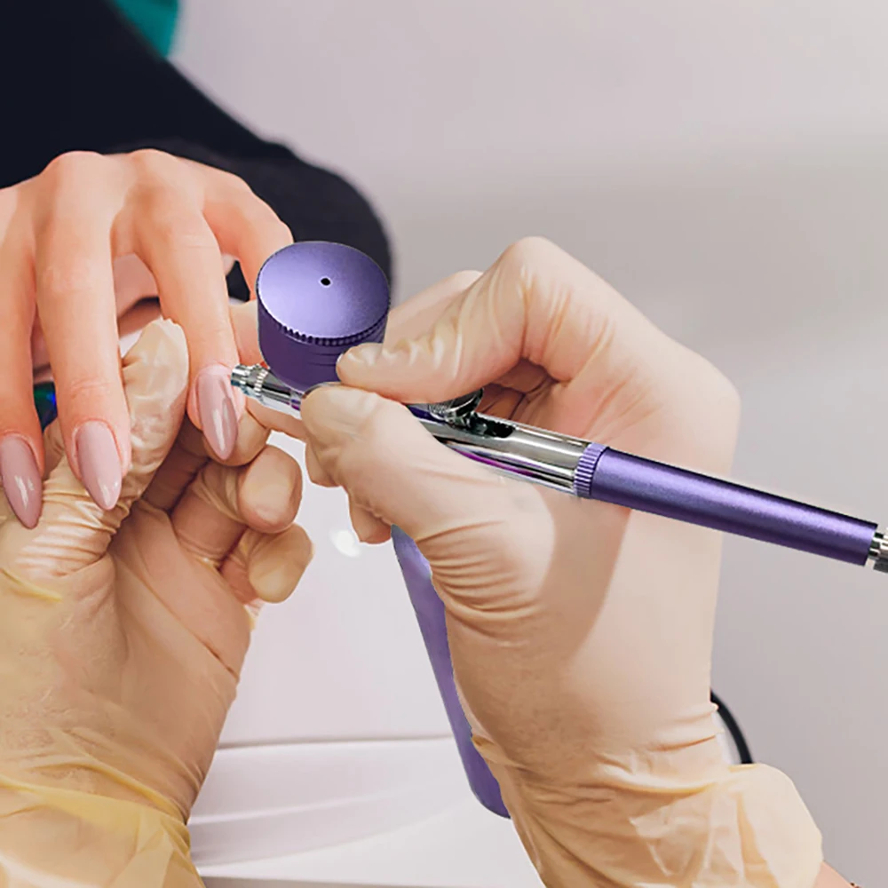 Portable Airbrush Nail With Compressor Airbrush Rechargeable Wireless Handheld Spary Gun for Nails Art Painting Craft 6