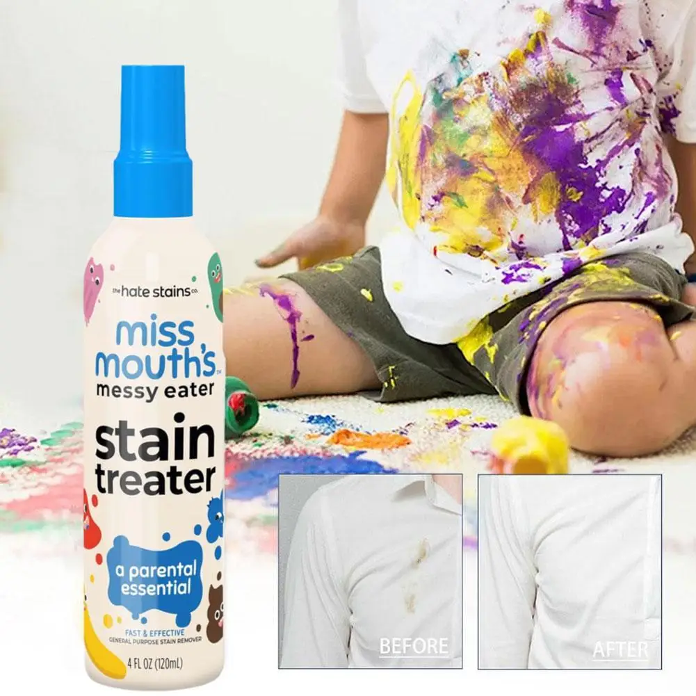Stain Remover Spray Fabric Laundry Treater For Food Pet Candle Stains