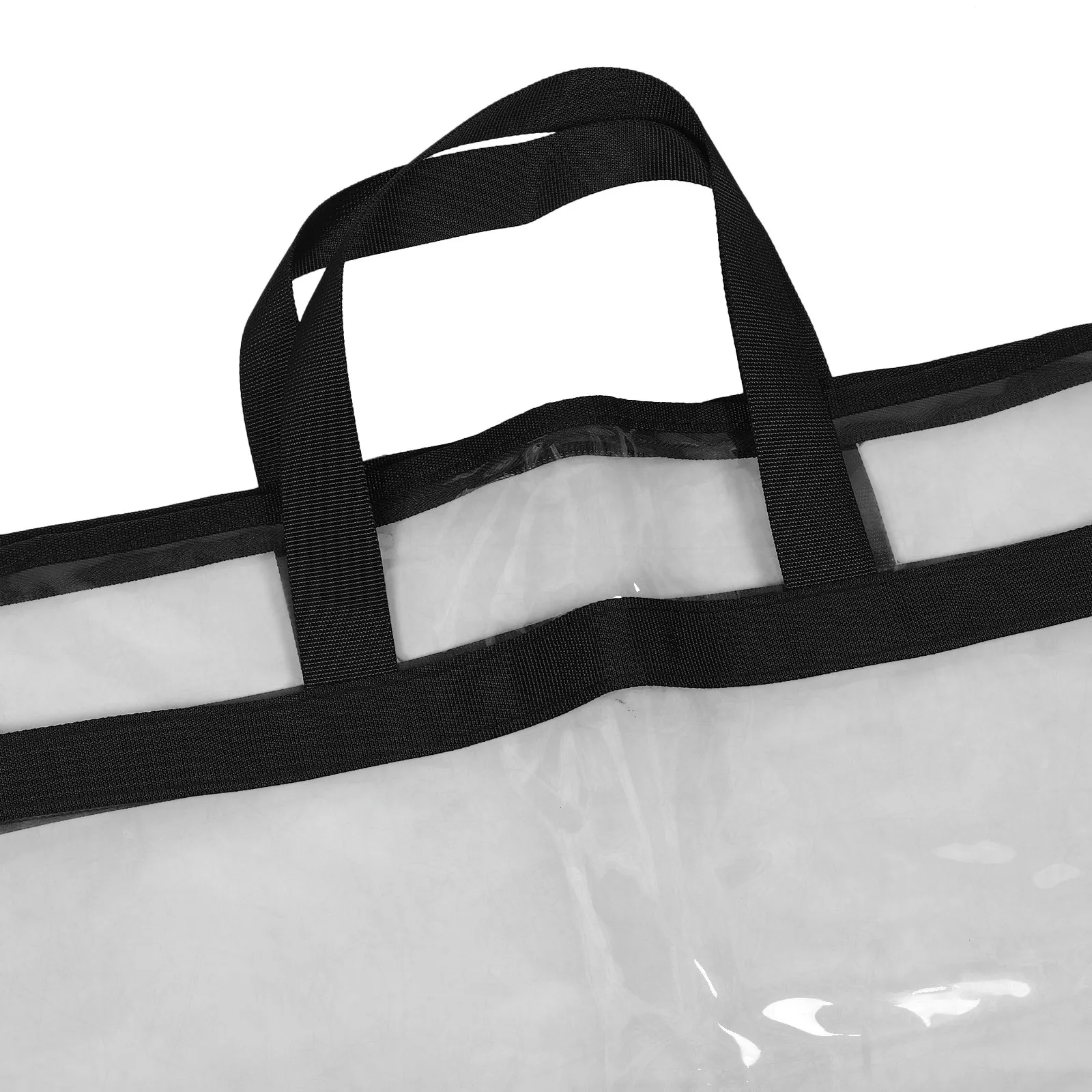 50x40cm 투명 방수 보관 가방 해변 수영장 수영 캠핑 여행용 대용량 투명 토트백 젖은 수영복 먼지 방지