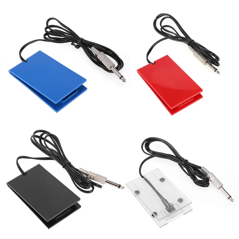 4 Colors Acrylic Tattoo Pedal Controller Foot Switch for Tattoo Machine Gun Power Supply Temporary Tattoos Transfer Pedal Switch