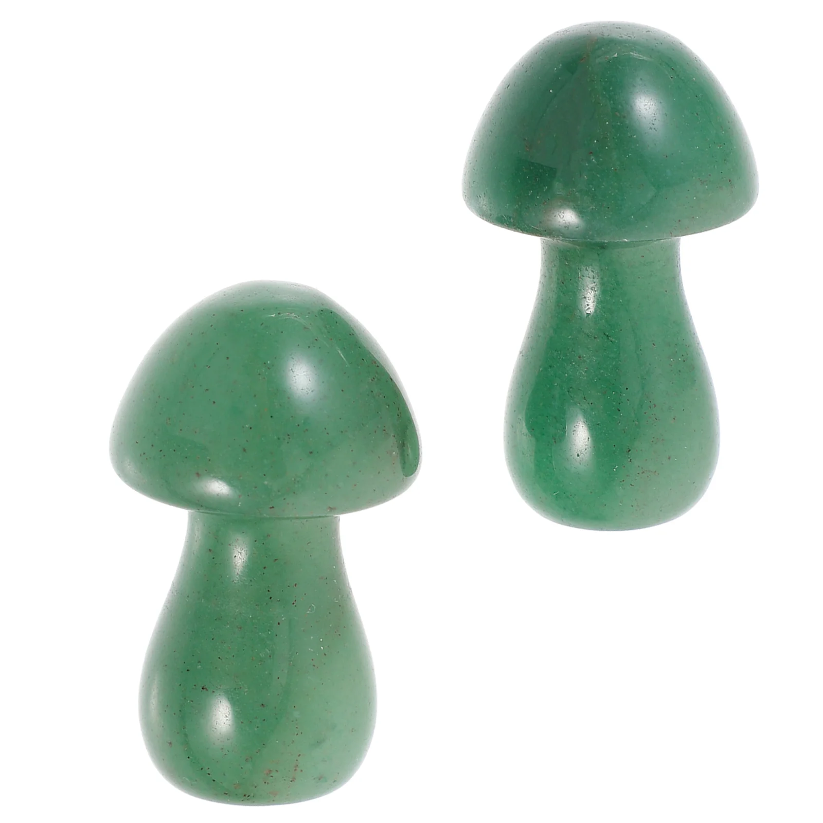 

2 Pcs Crystal Mushroom Decor Decorative Forest Decors Ornaments Stone Micro Landscape Landscaping Adornments Rustic